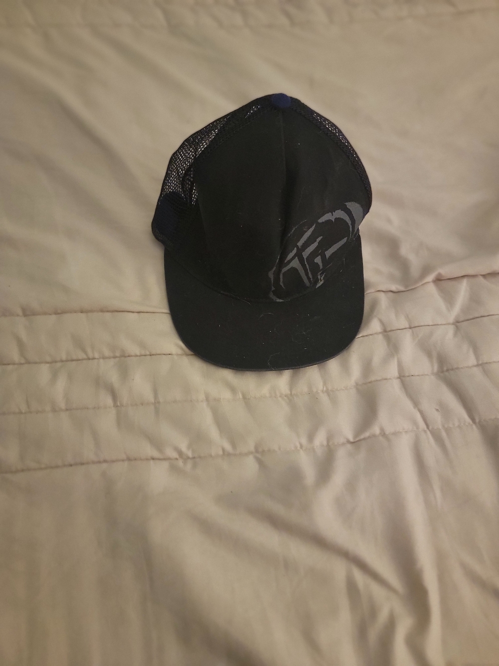 Trukfit Black Mesh Trucker Hat with Gray Logo